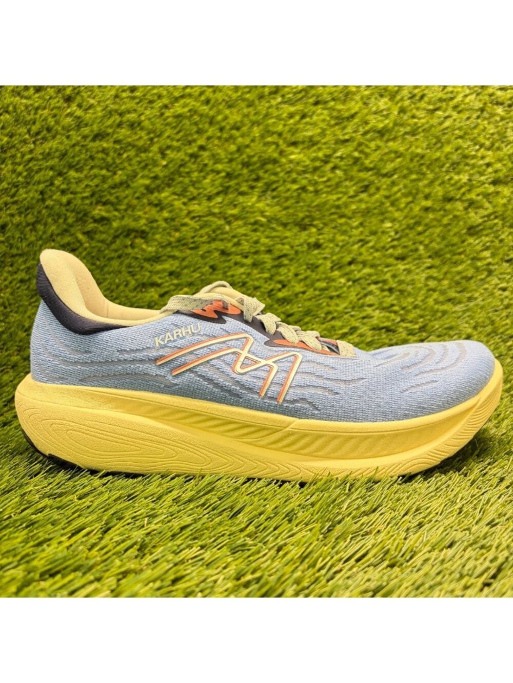 Karhu Ikoni 3.0 Womens Size 9.5 Blue Yellow Athletic Running Shoes Sneakers